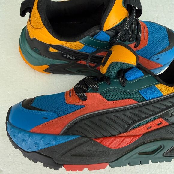 Size 7 - PUMA RS-TRCK CASUAL SHOES Future Blue/Black/Multicolor 391547-01 - Picture 2 of 11